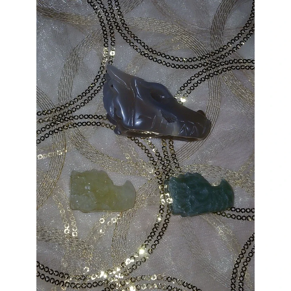 Crystal Dragon Carvings